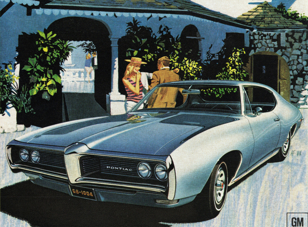 1968 Pontiac LeMans Hardtop Coupe jigsaw puzzle in Cars & Bikes puzzles on TheJigsawPuzzles.com