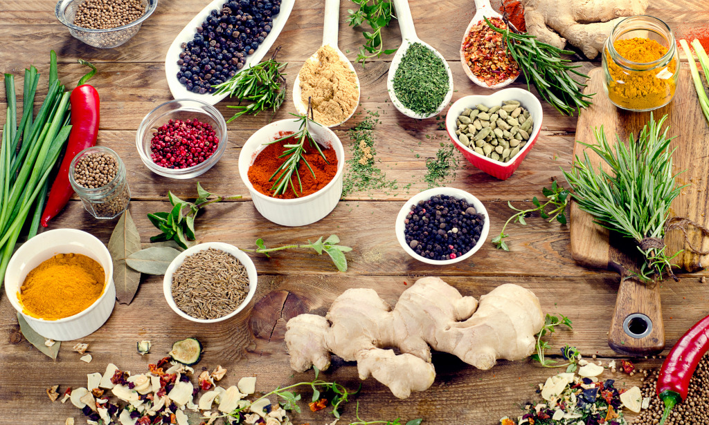 Spices and Herbs jigsaw puzzle in Food & Bakery puzzles on TheJigsawPuzzles.com