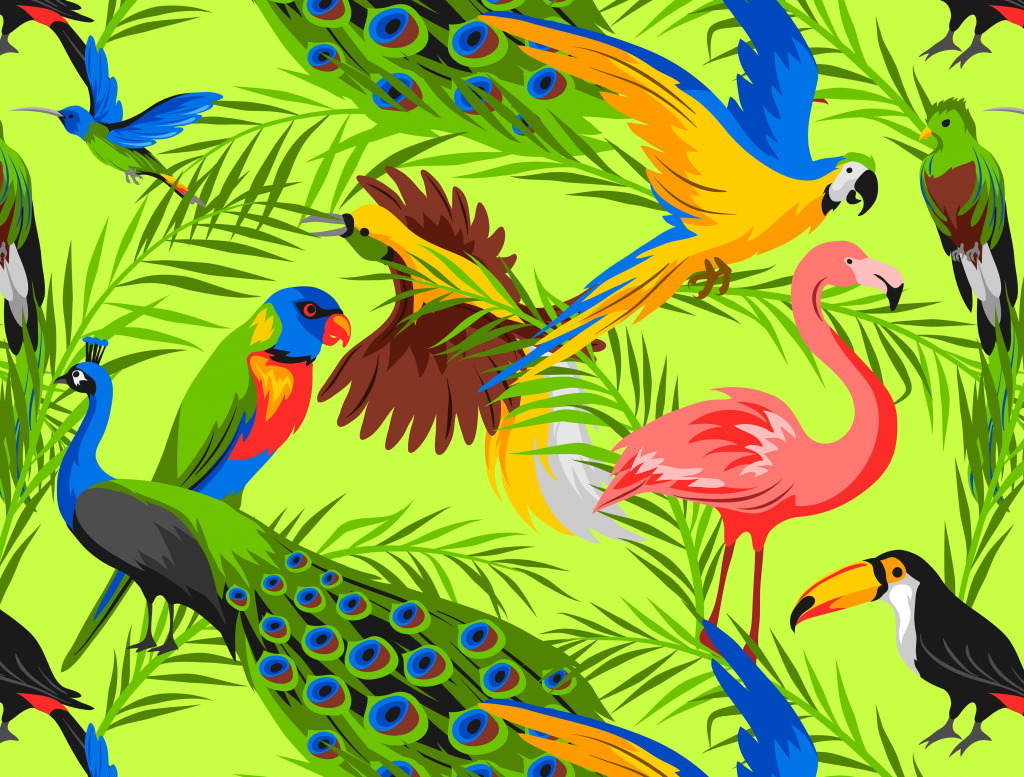 Tropical Birds jigsaw puzzle in Animals puzzles on TheJigsawPuzzles.com