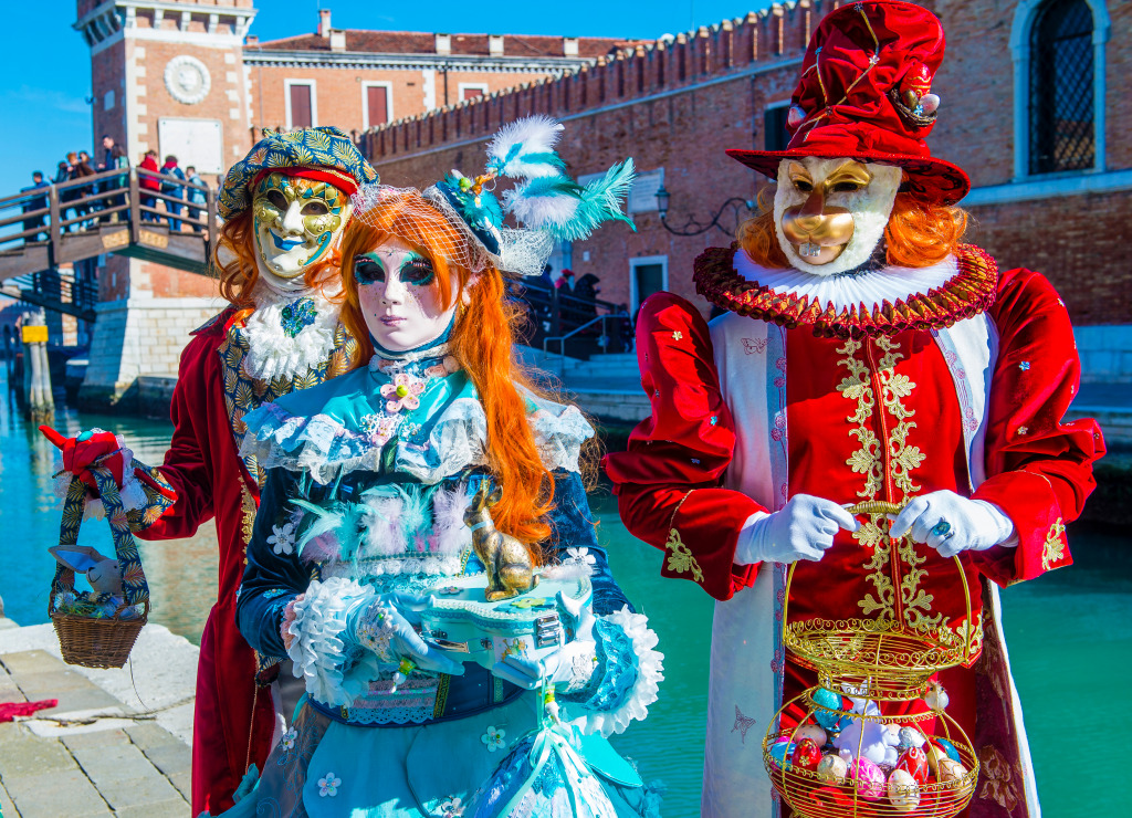 Carnival in Venice jigsaw puzzle in Puzzle of the Day puzzles on TheJigsawPuzzles.com