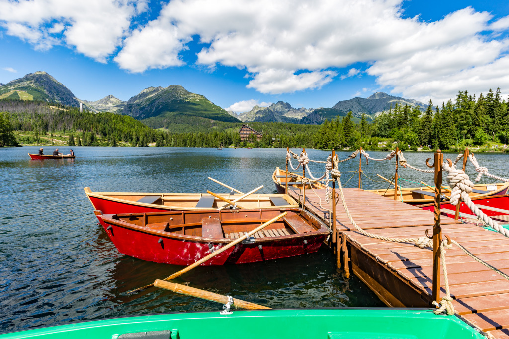Štrbské Pleso and Tatra Mountains, Slovakia jigsaw puzzle in Puzzle of the Day puzzles on TheJigsawPuzzles.com