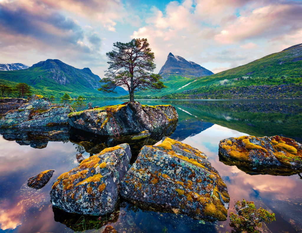 Innerdalsvatna Lake, Norway jigsaw puzzle in Great Sightings puzzles on TheJigsawPuzzles.com