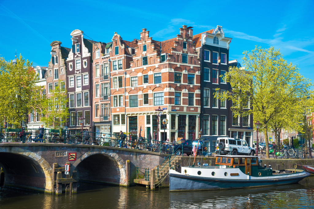 Amsterdam, The Netherlands jigsaw puzzle in Bridges puzzles on TheJigsawPuzzles.com