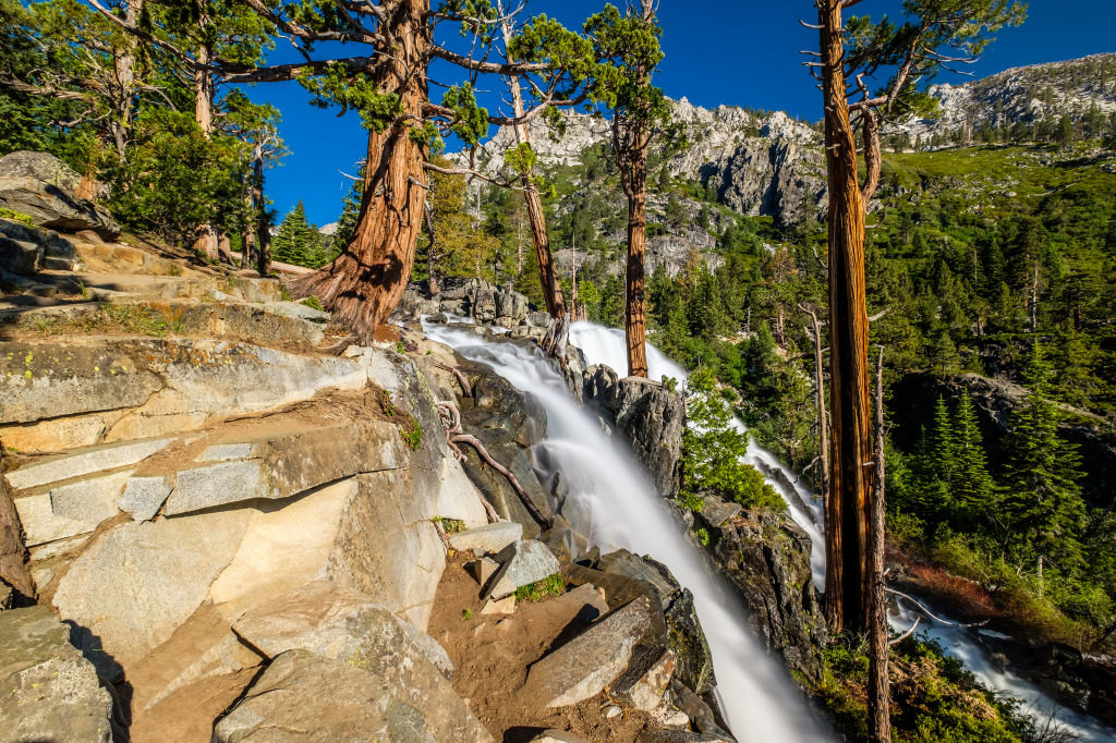 Eagle Falls, Lake Tahoe, California jigsaw puzzle in Waterfalls puzzles on TheJigsawPuzzles.com