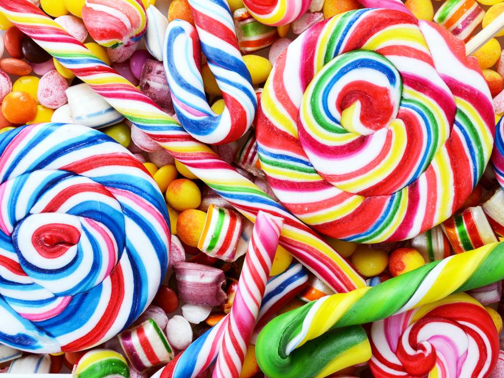 Colorful Candies jigsaw puzzle in Food & Bakery puzzles on TheJigsawPuzzles.com