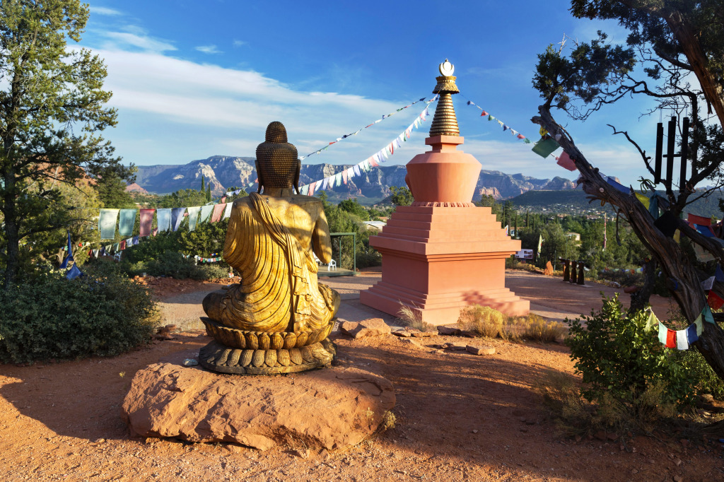 Amitabha Stupa and Peace Park, Sedona AZ jigsaw puzzle in Great Sightings puzzles on TheJigsawPuzzles.com