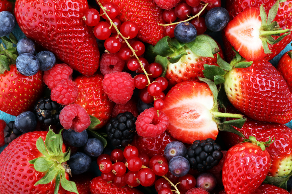 Berry Mix jigsaw puzzle in Fruits & Veggies puzzles on TheJigsawPuzzles.com