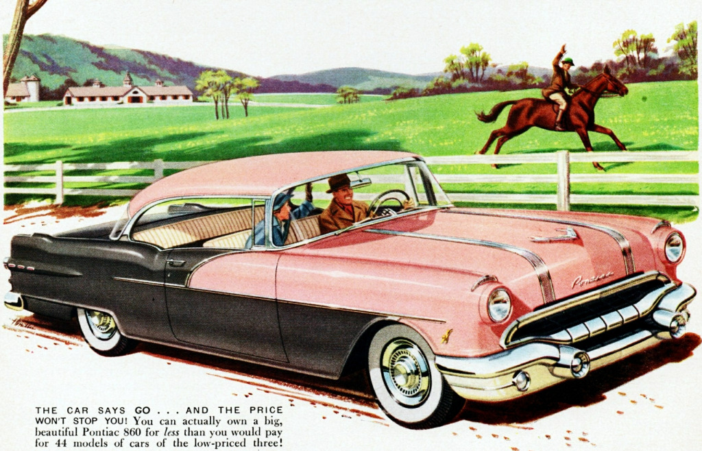 1956 Pontiac 870 Two-Door Catalina jigsaw puzzle in Cars & Bikes puzzles on TheJigsawPuzzles.com