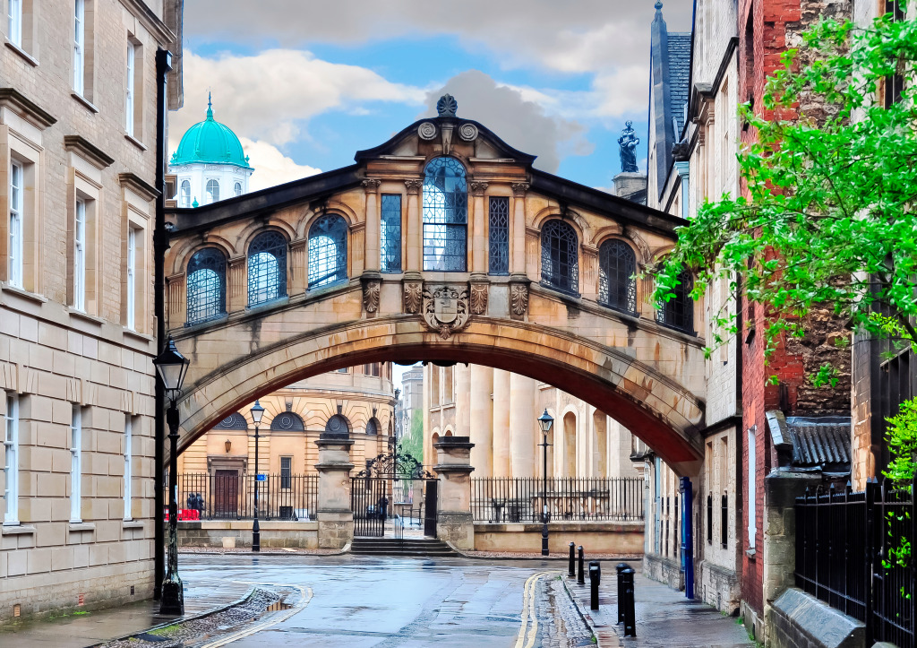 Bridge of Sighs (Hertford Bridge), Oxford, UK jigsaw puzzle in Bridges puzzles on TheJigsawPuzzles.com