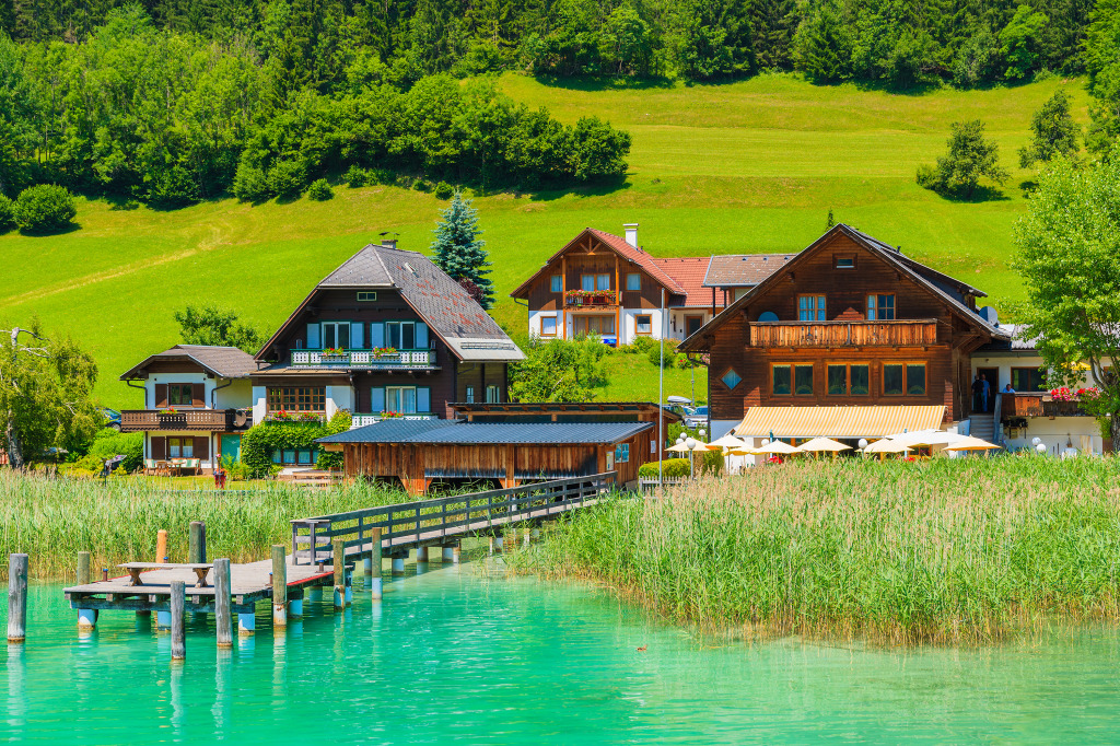 Weissensee Lake, Austrian Alps jigsaw puzzle in Great Sightings puzzles on TheJigsawPuzzles.com