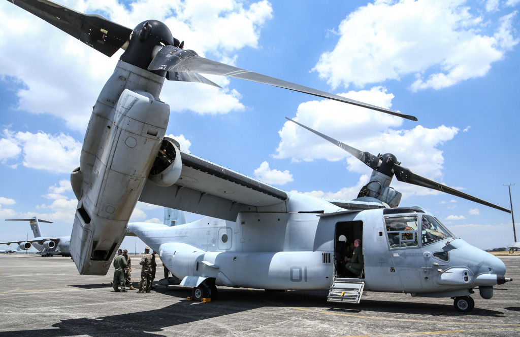 US Marine Bell Boeing MV-22 Osprey jigsaw puzzle in Aviation puzzles on TheJigsawPuzzles.com