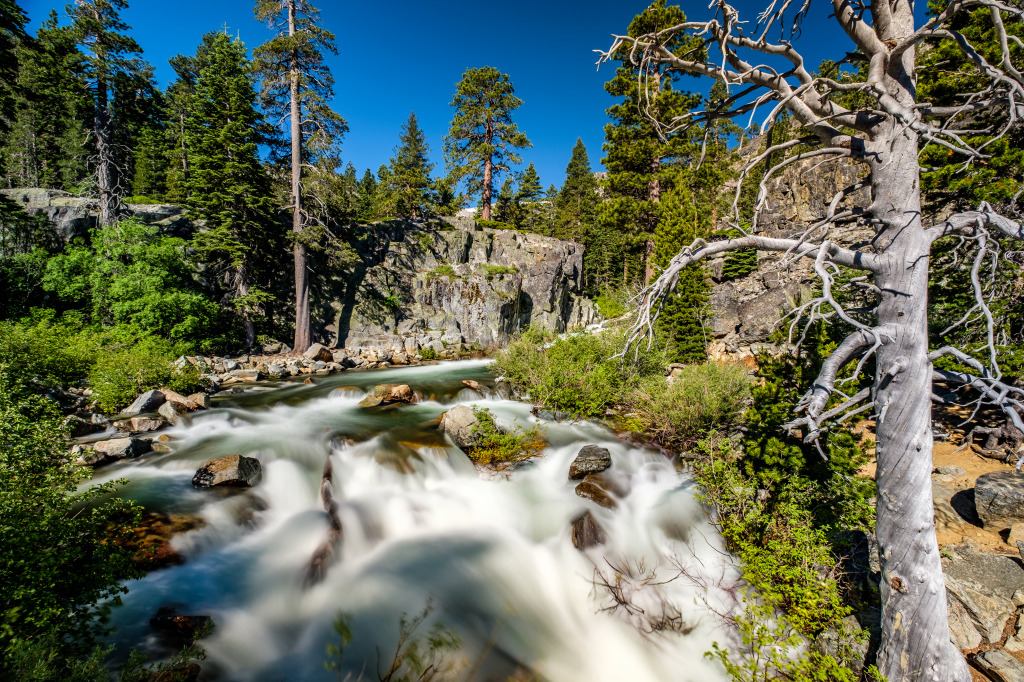 Eagle Falls, Lake Tahoe, California jigsaw puzzle in Waterfalls puzzles on TheJigsawPuzzles.com