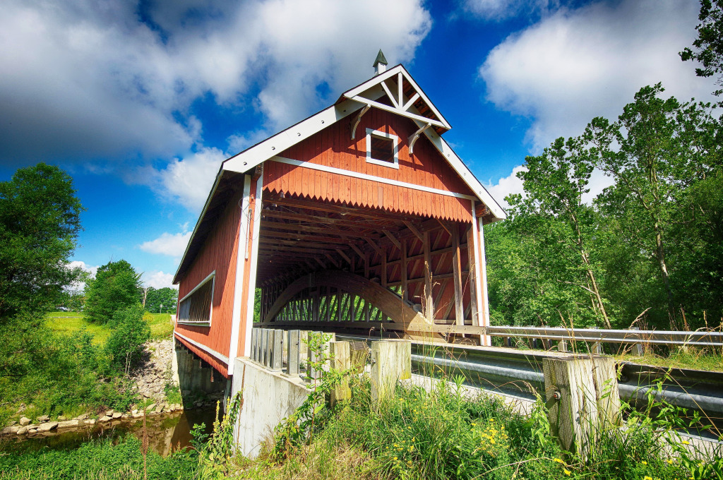 Covered Bridge jigsaw puzzle in Bridges puzzles on TheJigsawPuzzles.com