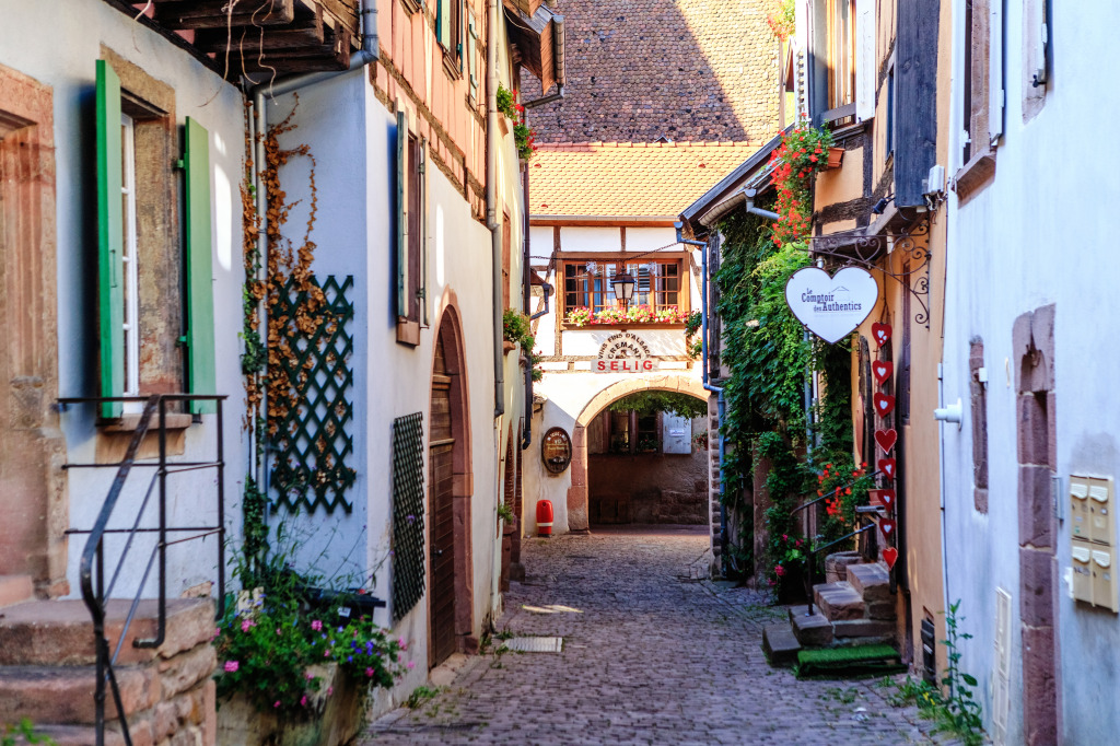 Riquewihr, France jigsaw puzzle in Street View puzzles on TheJigsawPuzzles.com