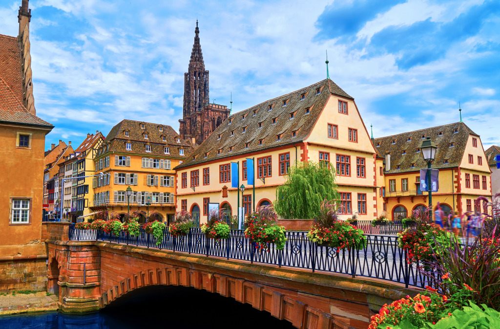 Strasbourg City, Alsace, France jigsaw puzzle in Bridges puzzles on TheJigsawPuzzles.com