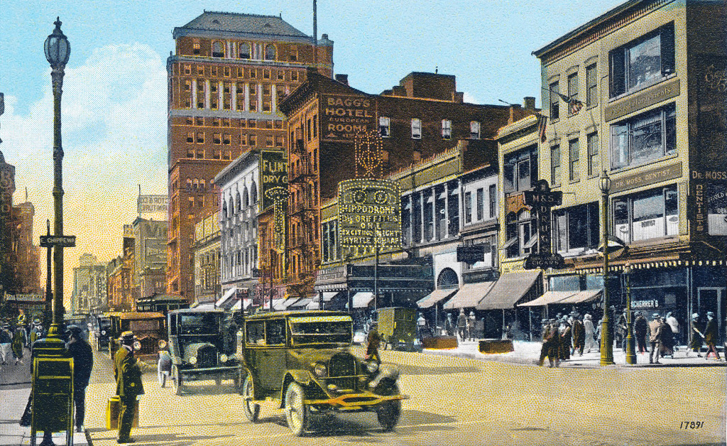 Postcard of Main Street, Buffalo jigsaw puzzle in Street View puzzles on TheJigsawPuzzles.com