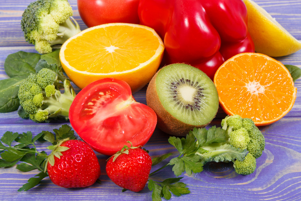 Ripe Fruits and Vegetables jigsaw puzzle in Fruits & Veggies puzzles on TheJigsawPuzzles.com