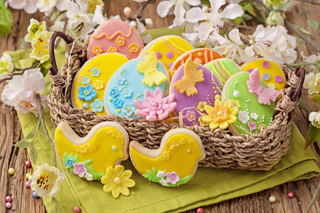 Easter Cookies jigsaw puzzle in Puzzle of the Day puzzles on TheJigsawPuzzles.com