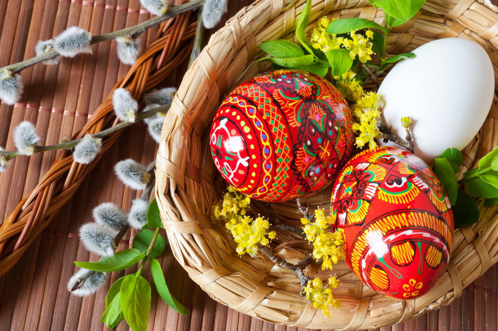 Traditional Czech Easter Decoration jigsaw puzzle in Handmade puzzles on TheJigsawPuzzles.com