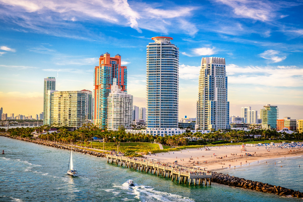 South Beach, Miami, Florida jigsaw puzzle in Great Sightings puzzles on TheJigsawPuzzles.com