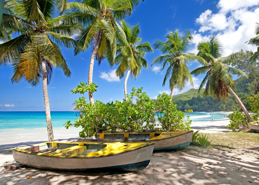 Takamaka Beach, Mahe Island, Seychelles jigsaw puzzle in Great Sightings puzzles on TheJigsawPuzzles.com