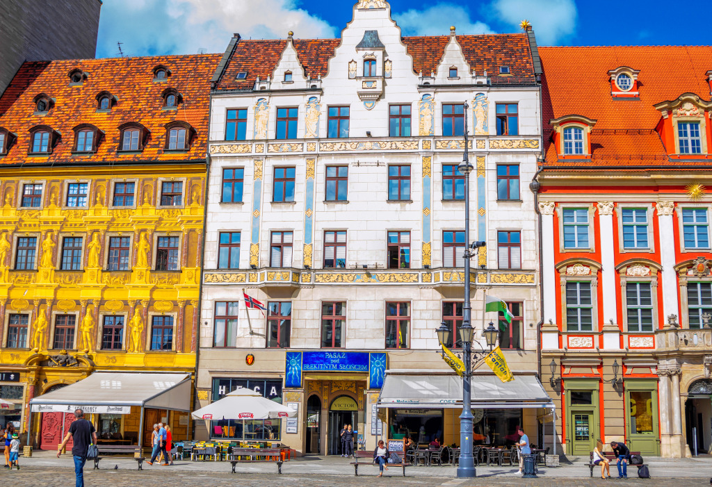Old Town Market Square, Wroclaw, Poland jigsaw puzzle in Street View puzzles on TheJigsawPuzzles.com