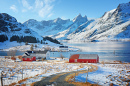 Lofoten Islands in Norwegian Sea