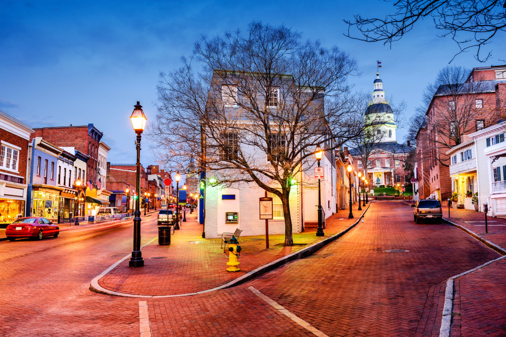 Downtown Annapolis, Maryland jigsaw puzzle in Street View puzzles on TheJigsawPuzzles.com