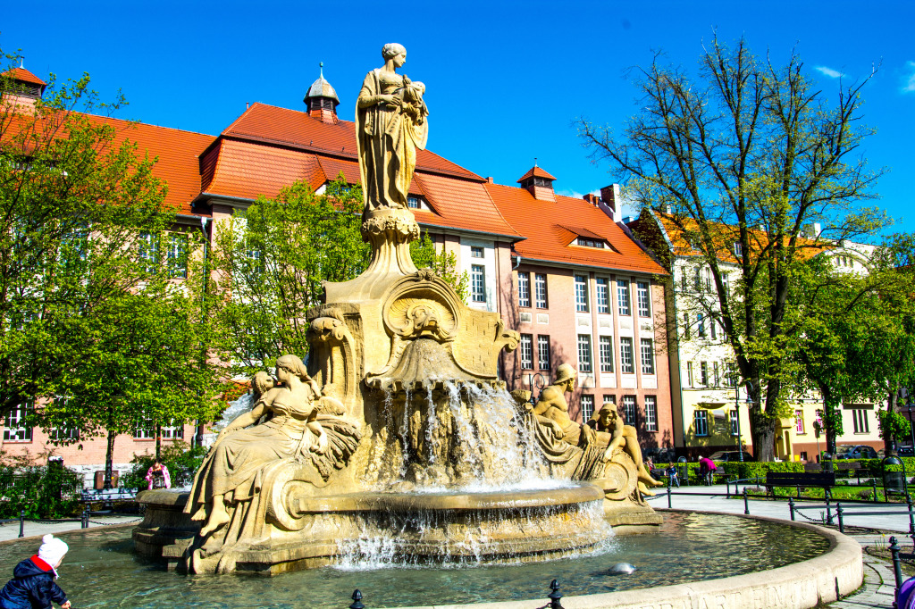 City of Opole, Poland jigsaw puzzle in Waterfalls puzzles on TheJigsawPuzzles.com