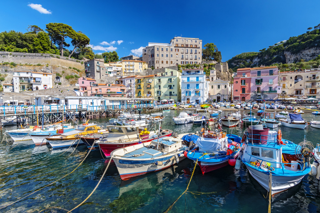 Harbor Marina Grande, Sorrento, Italy jigsaw puzzle in Great Sightings puzzles on TheJigsawPuzzles.com