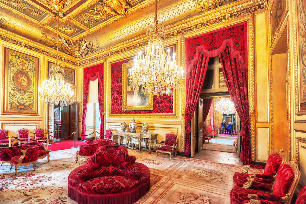 Apartments of Napoleon III, Louvre, France jigsaw puzzle in Castles puzzles on TheJigsawPuzzles.com