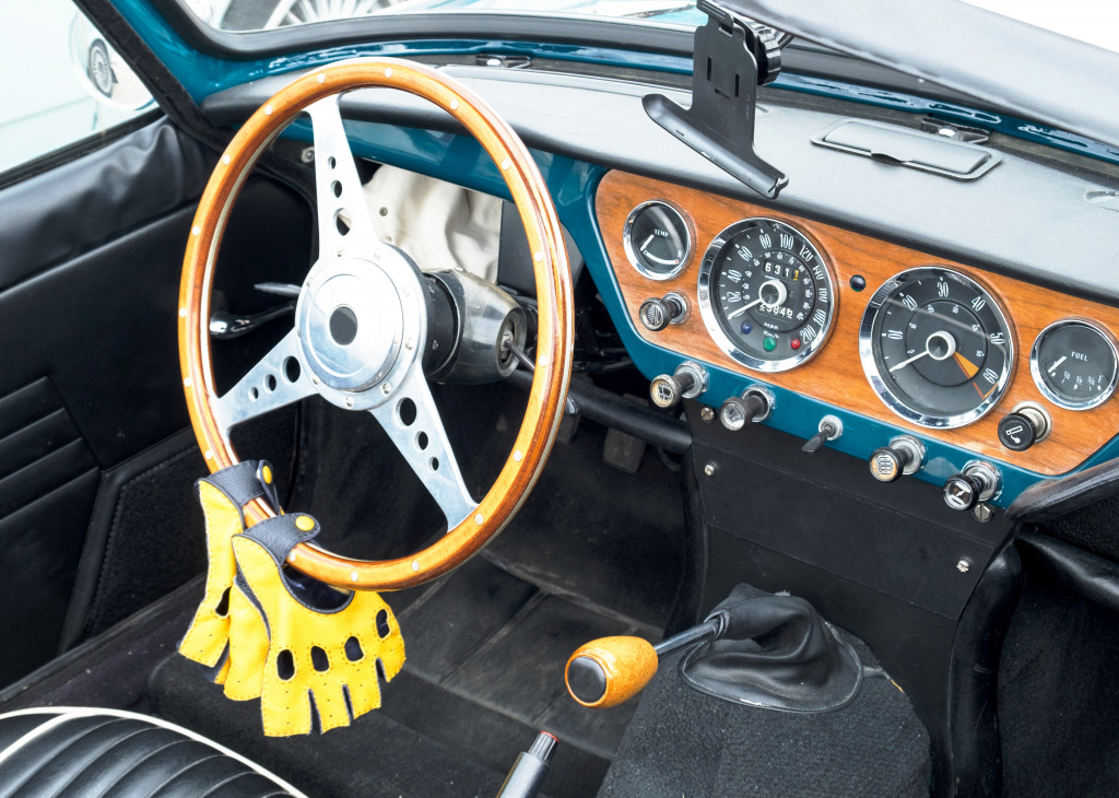 Triumph Spitfire Cockpit jigsaw puzzle in Cars & Bikes puzzles on TheJigsawPuzzles.com