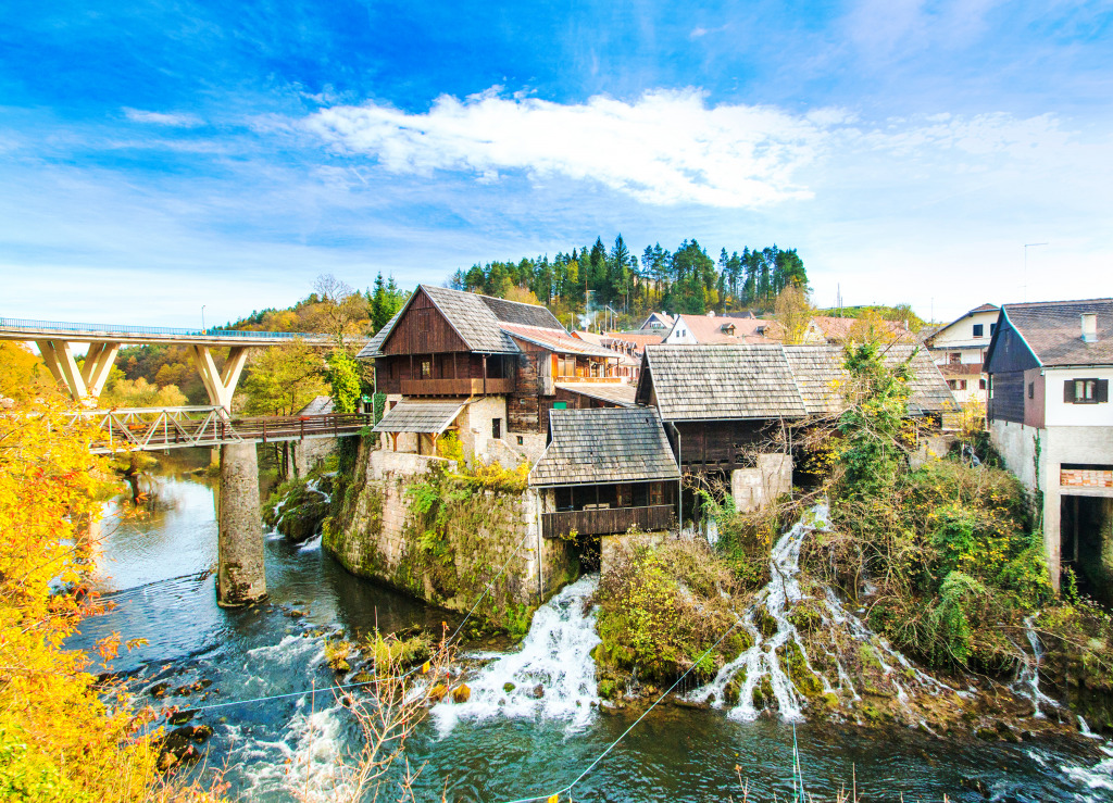 Village of Rastoke, Croatia jigsaw puzzle in Waterfalls puzzles on TheJigsawPuzzles.com