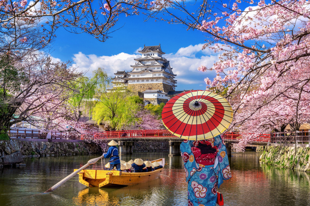 Himeji Castle, Japan jigsaw puzzle in People puzzles on TheJigsawPuzzles.com