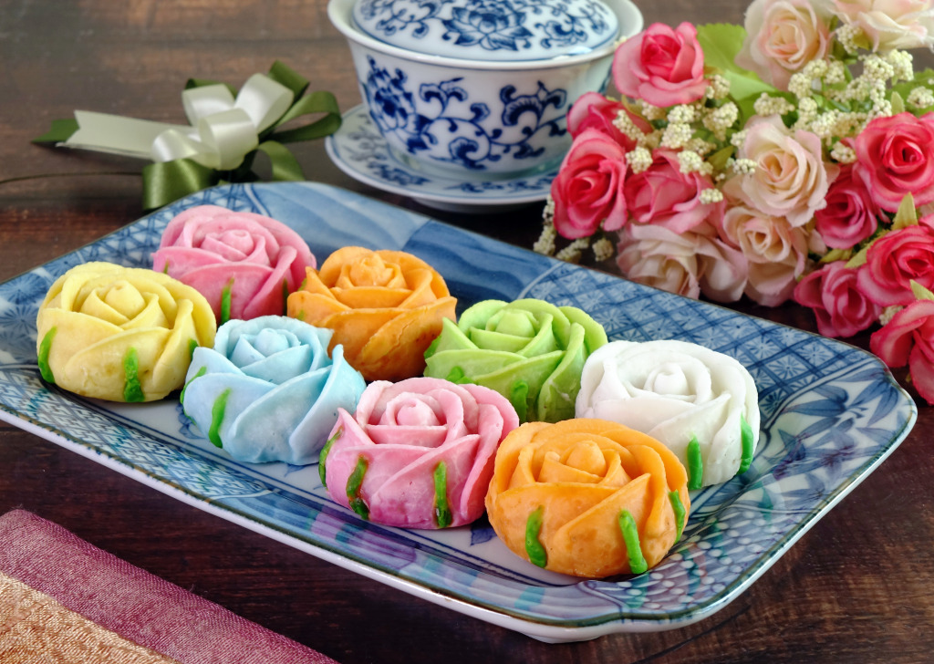 Siamese Rose Candy, Royal Thai Cuisine jigsaw puzzle in Food & Bakery puzzles on TheJigsawPuzzles.com