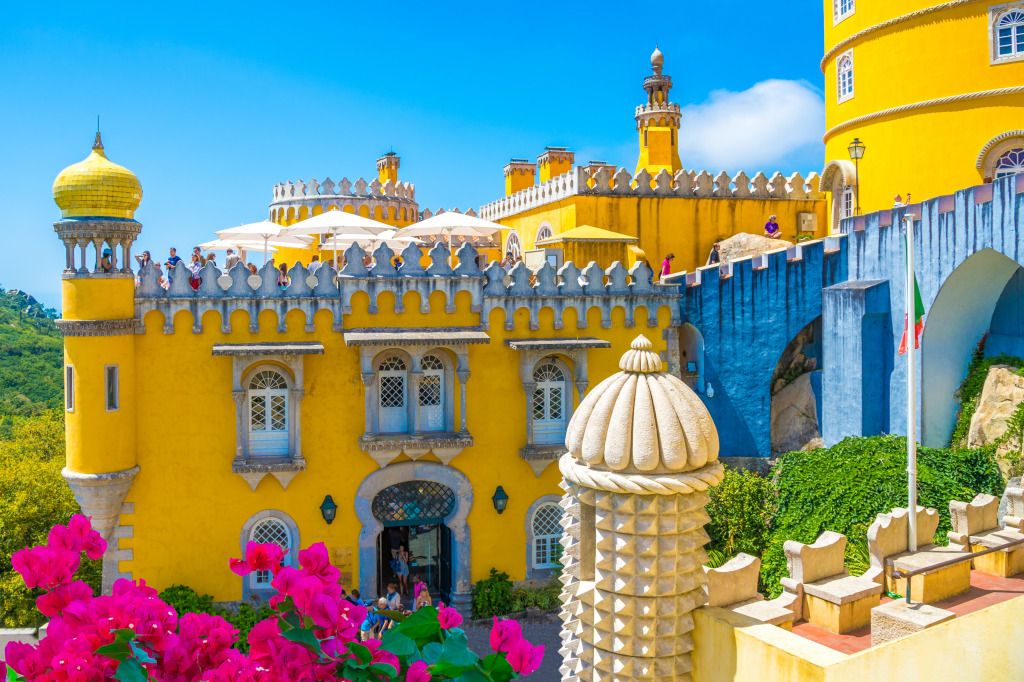 Pena National Palace, Sintra, Portugal jigsaw puzzle in Castles puzzles on TheJigsawPuzzles.com