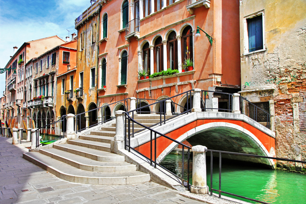 Venetian Canals jigsaw puzzle in Bridges puzzles on TheJigsawPuzzles.com