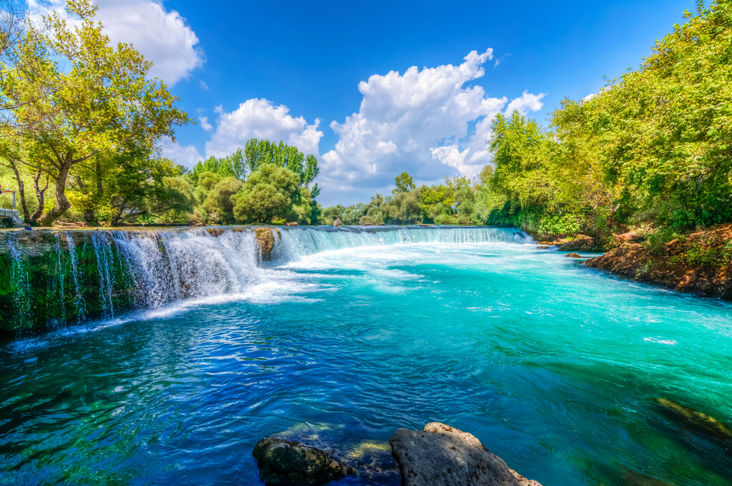 Manavgat Waterfall, Turkey jigsaw puzzle in Waterfalls puzzles on TheJigsawPuzzles.com