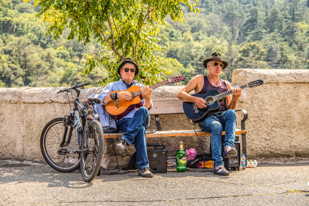 Street Musicians in Tbilisi, Georgia jigsaw puzzle in People puzzles on TheJigsawPuzzles.com