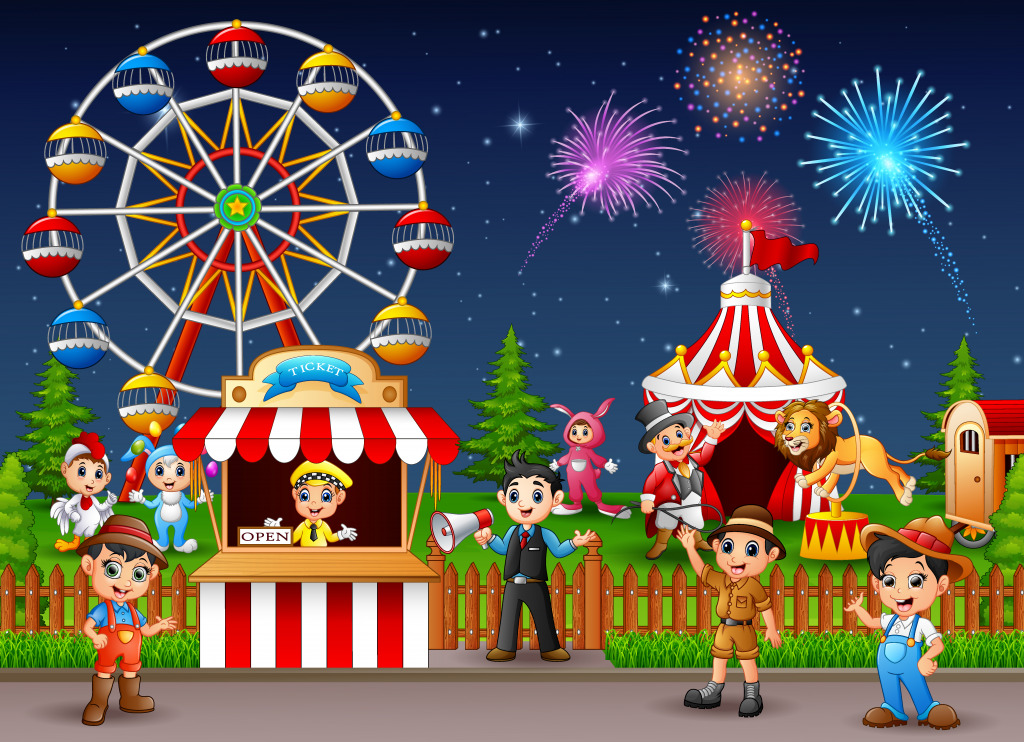 Amusement Park jigsaw puzzle in Kids Puzzles puzzles on TheJigsawPuzzles.com