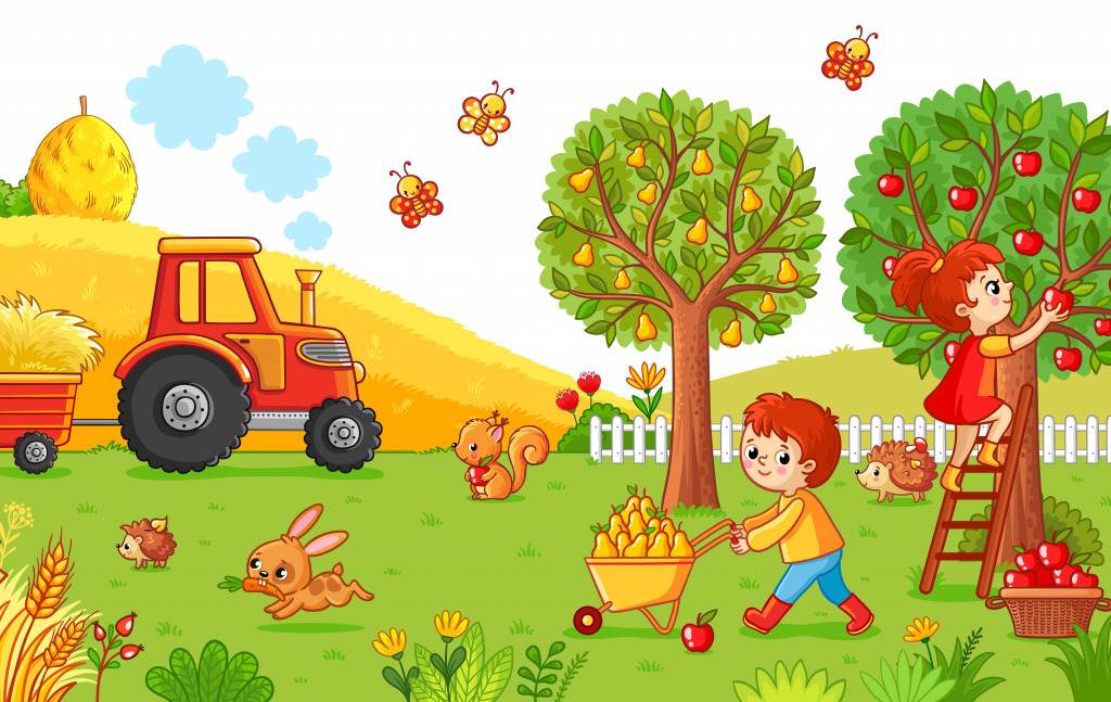 Harvest Time jigsaw puzzle in Kids Puzzles puzzles on TheJigsawPuzzles.com