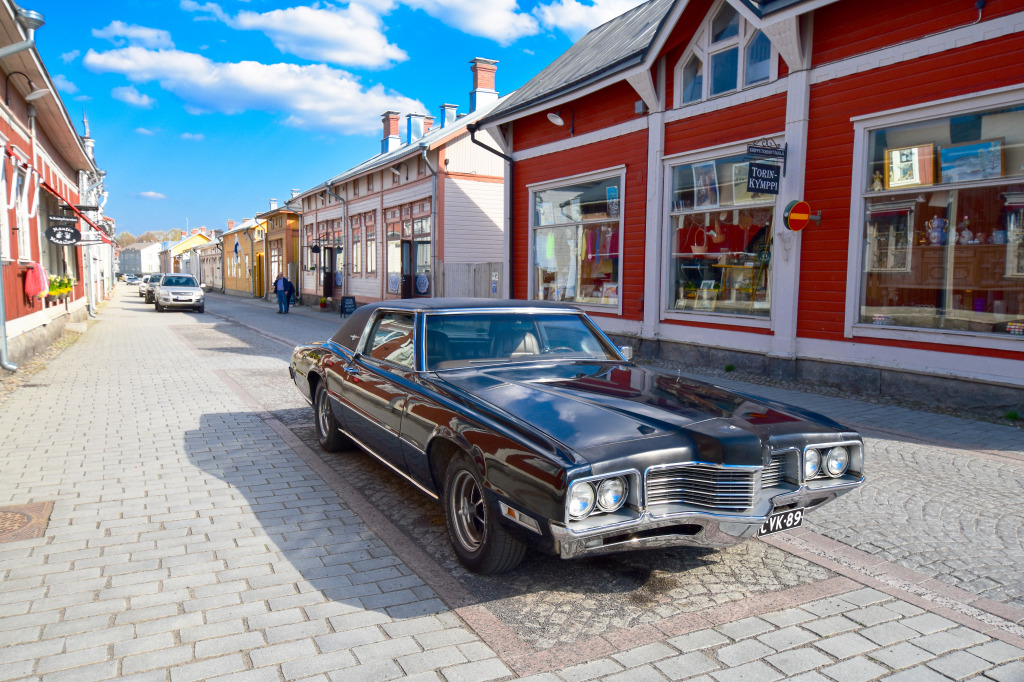 Old Rauma, Finland jigsaw puzzle in Cars & Bikes puzzles on TheJigsawPuzzles.com