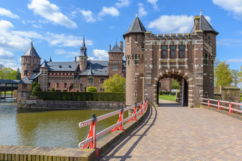 De Haar Castle, Utrecht, Netherlands jigsaw puzzle in Castles puzzles on TheJigsawPuzzles.com