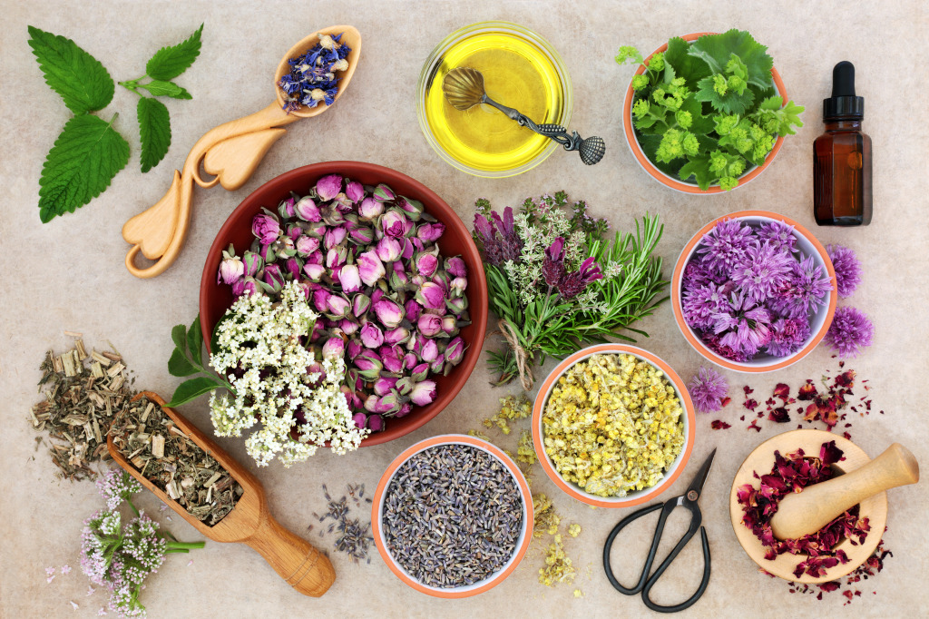 Herbal Medicine Preparation jigsaw puzzle in Flowers puzzles on TheJigsawPuzzles.com