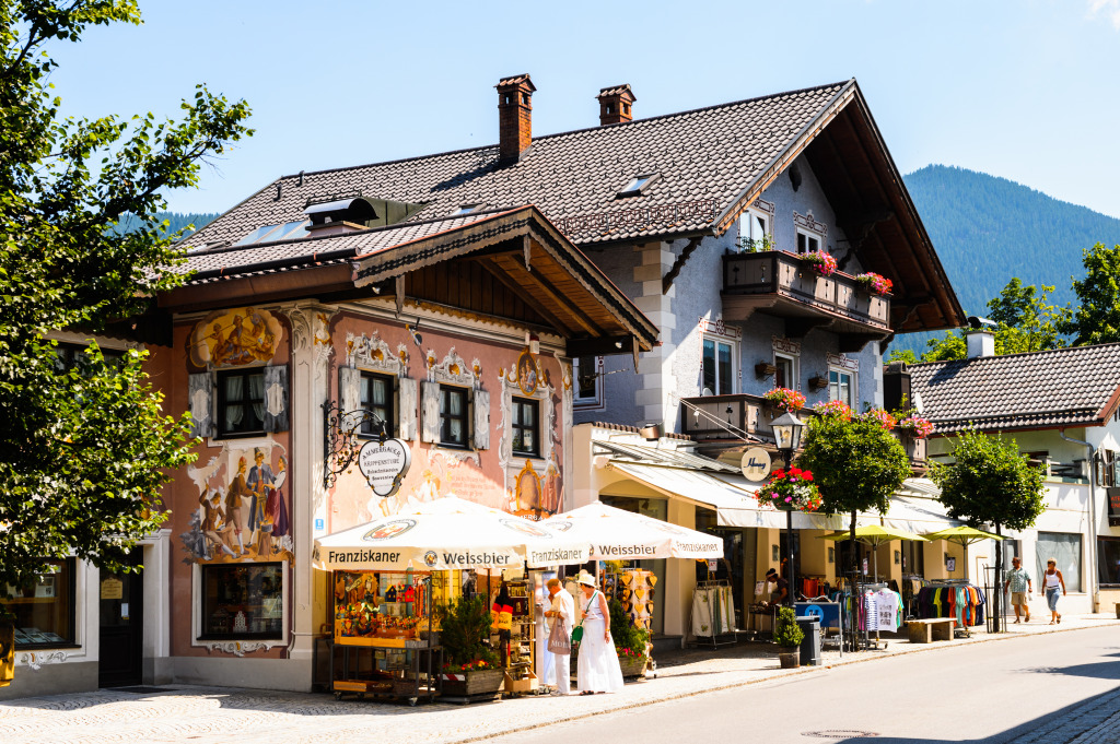 Oberammergau, Germany jigsaw puzzle in Street View puzzles on TheJigsawPuzzles.com