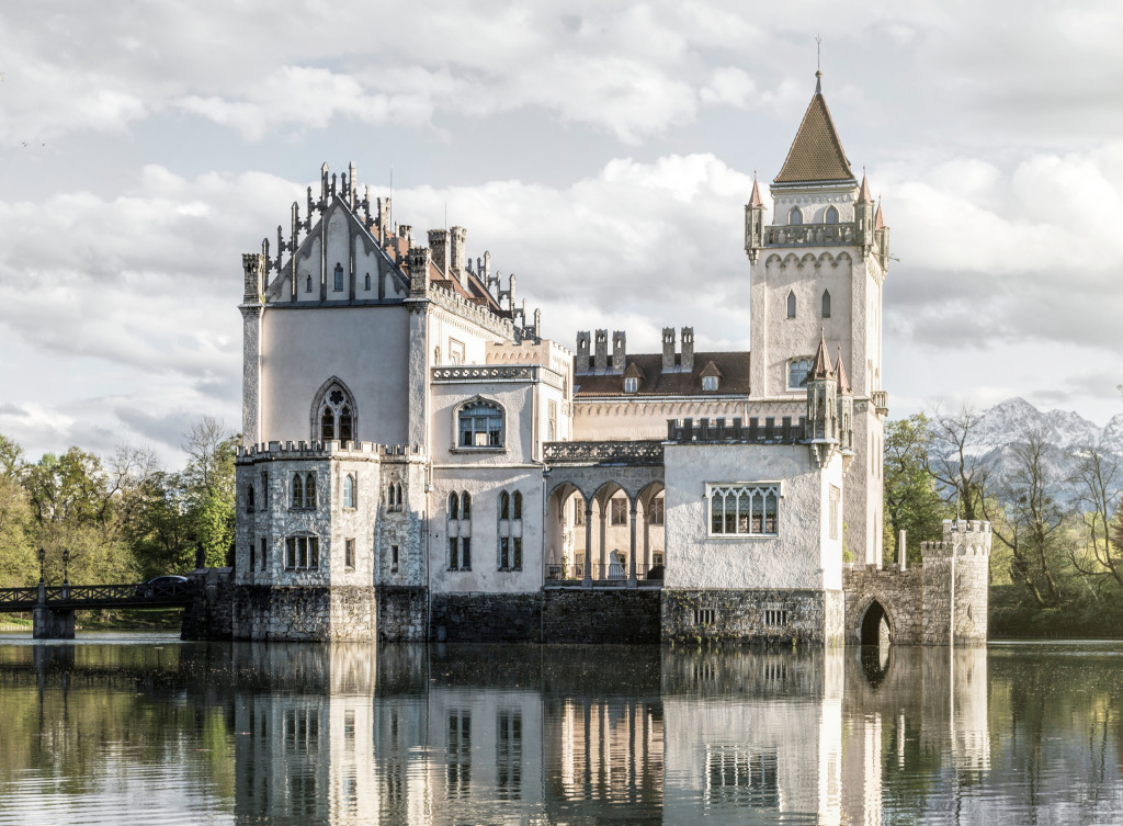 Water Palace Anif, Salzburg, Austria jigsaw puzzle in Castles puzzles on TheJigsawPuzzles.com