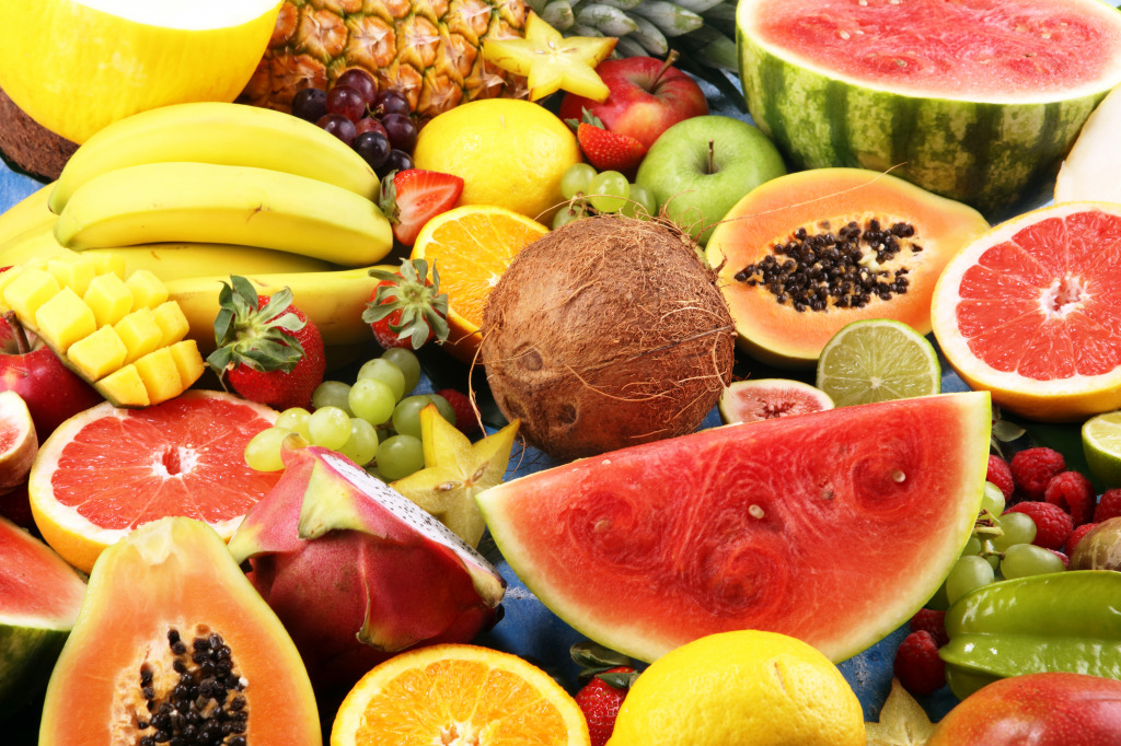 Tropical Fruits jigsaw puzzle in Fruits & Veggies puzzles on TheJigsawPuzzles.com