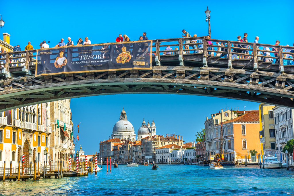 Bridge of the Academy, Grand Canal, Venice jigsaw puzzle in Bridges puzzles on TheJigsawPuzzles.com