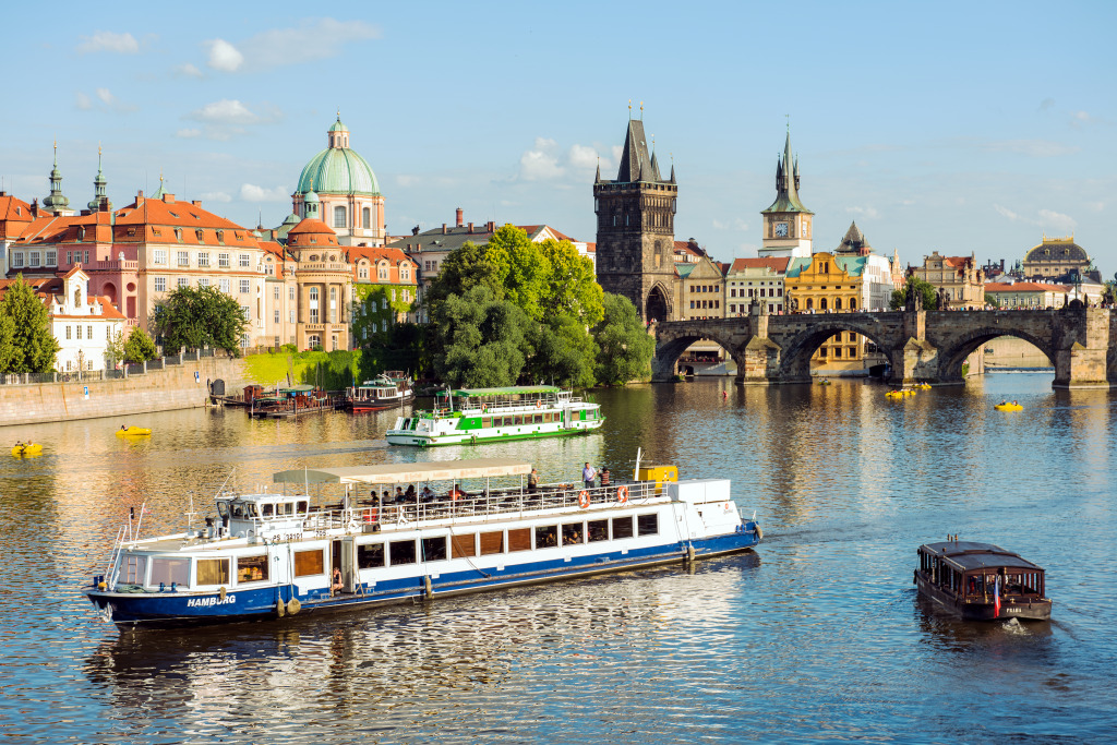 Charles Bridge, Prague, Czech Republic jigsaw puzzle in Bridges puzzles on TheJigsawPuzzles.com