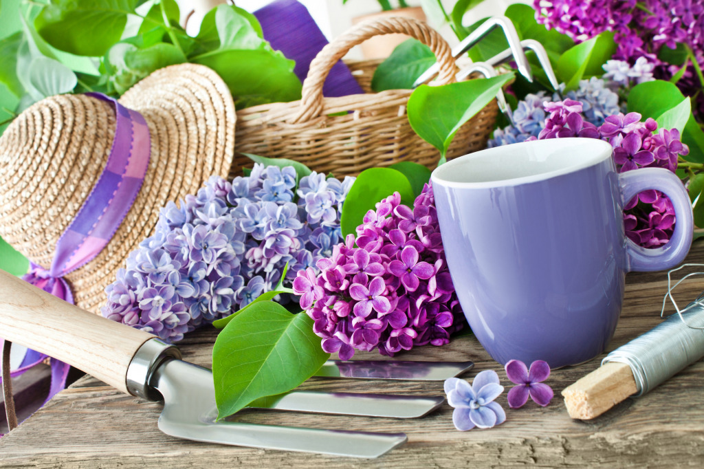 Springtime Lilac jigsaw puzzle in Flowers puzzles on TheJigsawPuzzles.com